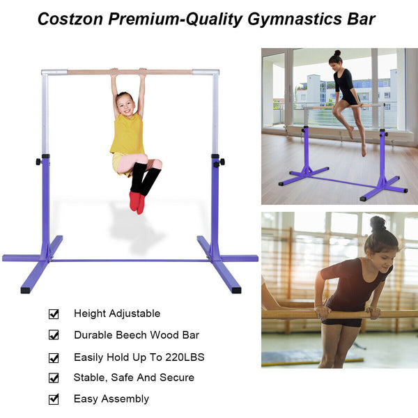 Adjustable Gymnastics Horizontal Bar for Kids - Weather