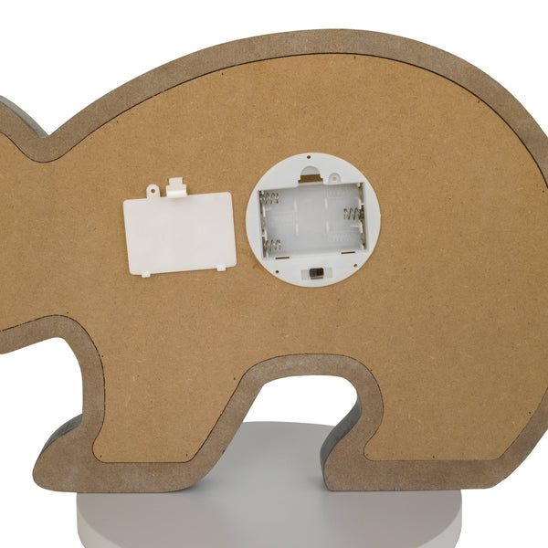 NoJo - Grey Bear Shaped Lighted Nursery Decor