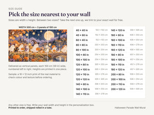 Watercolor Halloween Parade Wall Mural, image 5