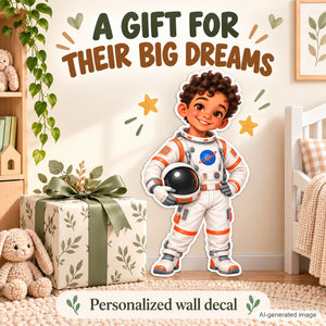 Personalized Astronaut Wall Decal from Photo, Dream Job Sticker, image 10