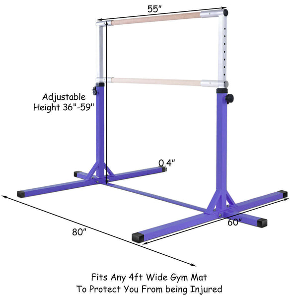 Adjustable Gymnastics Horizontal Bar for Kids - Weather