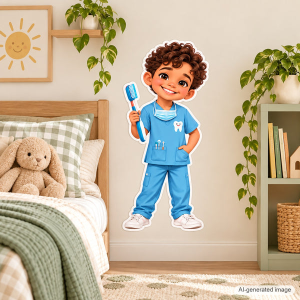 Personalized Dentist Wall Decal from Photo, Dream Job Sticker, image 6