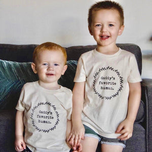 Daddy’s Favorite Human Organic Kids T-Shirt