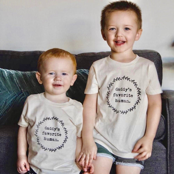 Daddy’s Favorite Human Organic Kids T-Shirt