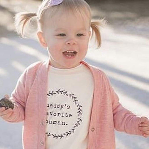 Daddy’s Favorite Human Organic Kids T-Shirt