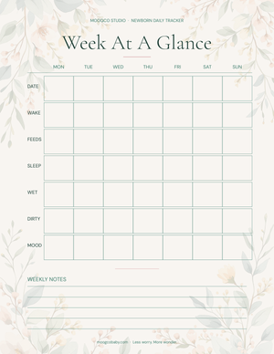 daily tracker week