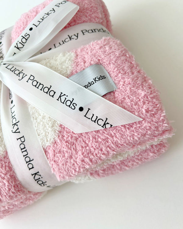 Daisy Fuzzy Blanket | Pink