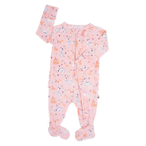 Dalmatian Poodle Puppy Ruffle Footie