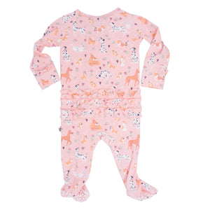 Dalmatian Poodle Puppy Ruffle Footie