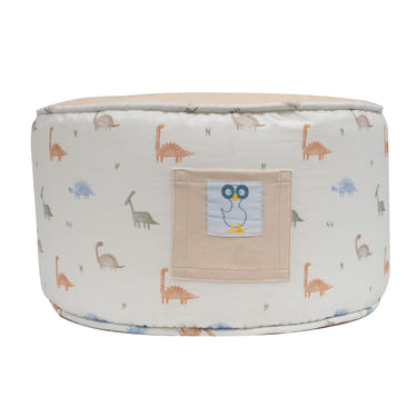 Darby Dinosaur Pouf - Cute dinosaur-shaped pouf for kids' rooms, perfect for seating and playtime.