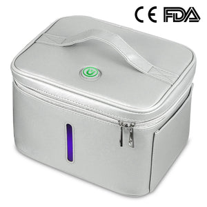 iMounTEK UV Disinfection Bag, Portable LED UV Sanitizer Box USB-Powered Travel UV Cleaner Bag for Baby Bottles Toys Underwear Toothbrush Beauty Tools