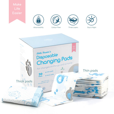 Little Martin's Disposable Changing Pads - 30 Counts - MOOGCO Baby