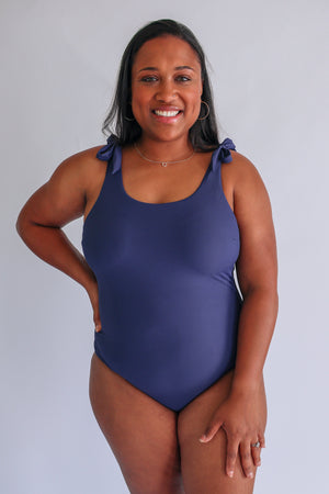 One Piece Tie Shoulder Breastfeeding Swimsuit 2026