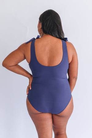 One Piece Tie Shoulder Breastfeeding Swimsuit 2026