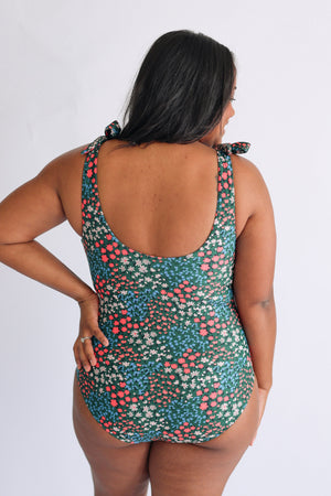 One Piece Tie Shoulder Breastfeeding Swimsuit 2026
