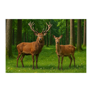 Deer Wall Mural - product only on white background