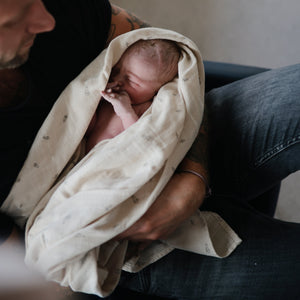 Mushie Organic Cotton Muslin Swaddle Blanket extra soft