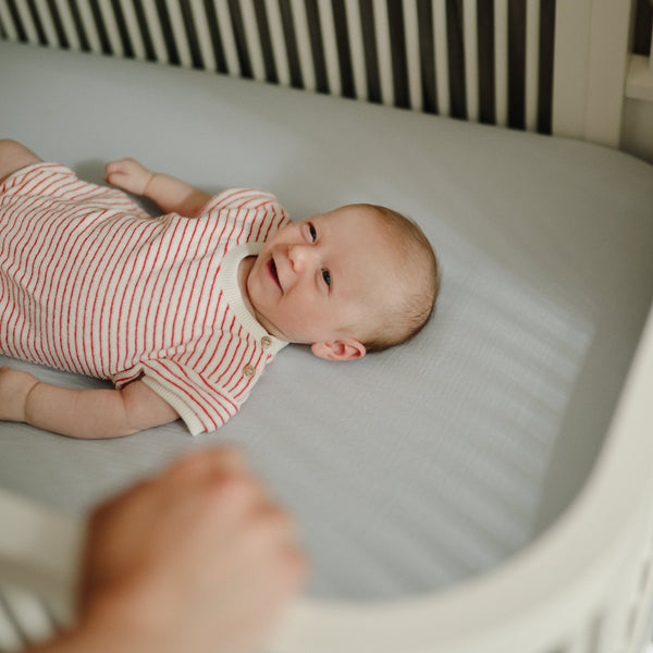 Mushie Extra Soft Muslin Crib Sheet 100% Cotton Pre-washed