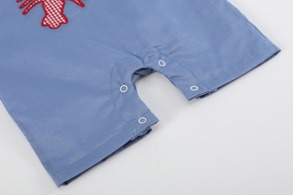 Denim Look Crawfish Romper