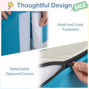 Detachable Foam Ball Pit with 50 Colorful Ocean Balls-Pink Baby Playpen & Playards