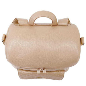 Signature Latte Brown Diaper Bag, stylish and functional, shown from angle 6 for a detailed view.