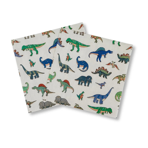 Dinosaur Lunch Napkins, 24 pack- Dino Party Decor