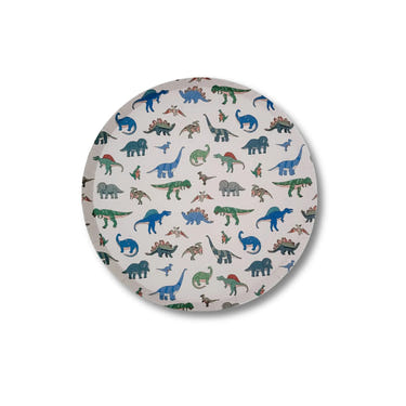 Dinosaur Pattern Paper Party Plates (12pcs)