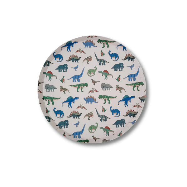 Dinosaur Pattern Paper Party Plates (12pcs)