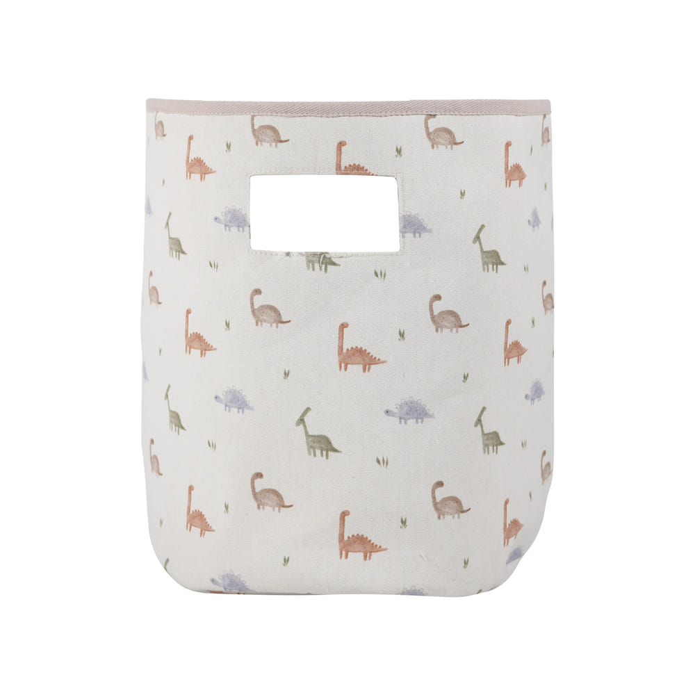 Darby Dino Pattern Storage: Colorful, playful storage solution for kids' rooms, featuring a fun dinosaur design.