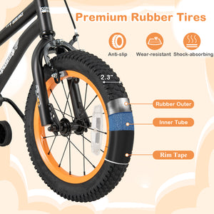 16-Inch Kids Bike Sport Bicycle for 4-7 Years Old with Adjustable Seat and Reflectors
