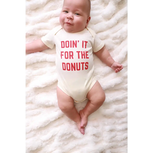 Doin it for the Donuts Organic Cotton Baby Onesie