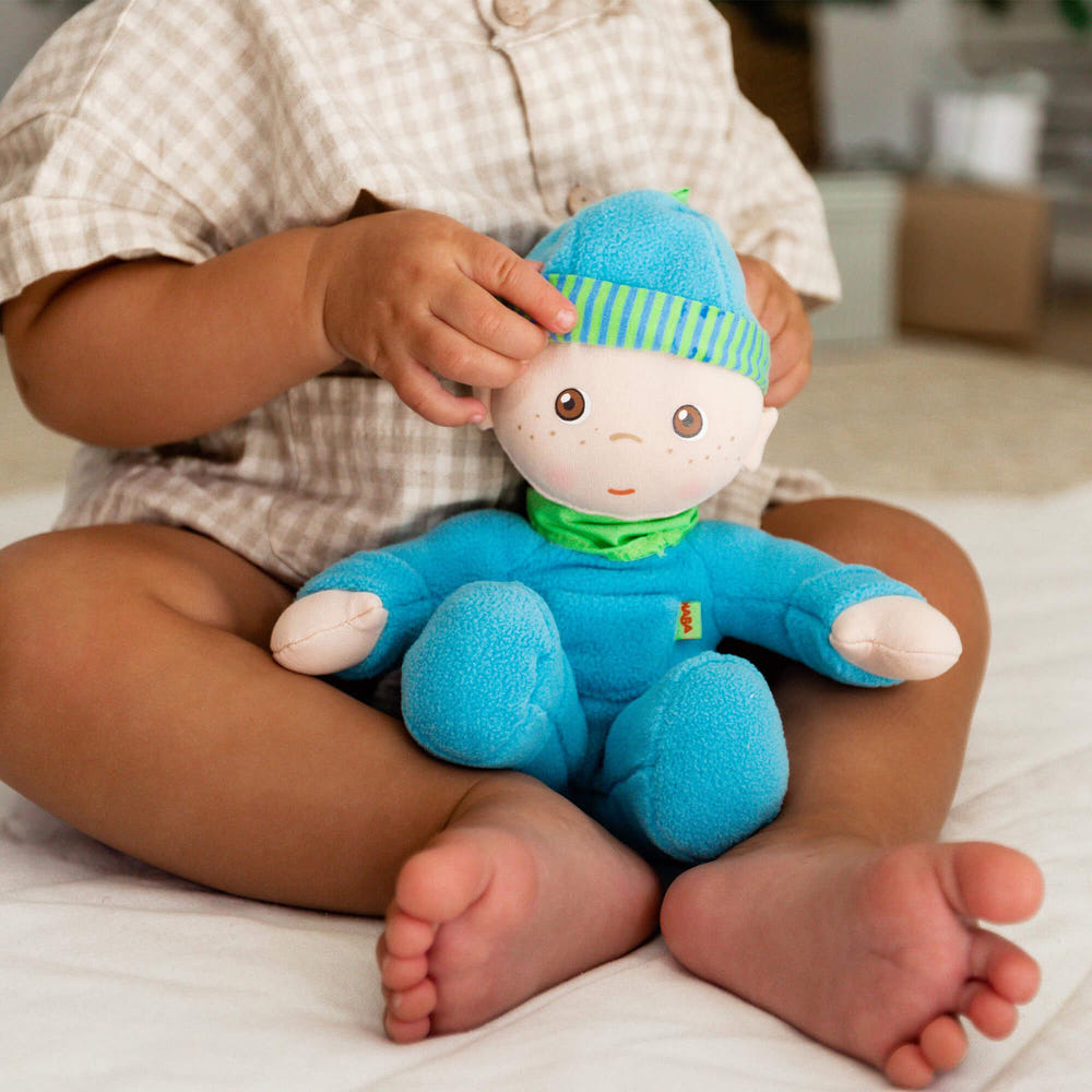 Snug Up Doll Luis 8" - Soft first doll for babies, perfect for cuddling and comfort.