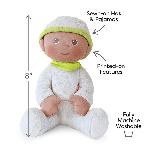 Snug Up Doll Ollie in a cozy pose, perfect for cuddling and comforting your little one.