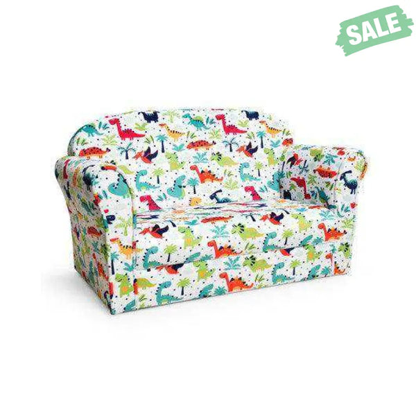 Double Kids Dinosaur Sofa Children Armrest Couch Kids Chairs & Seating