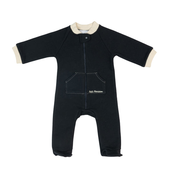 DRISS | Black Organic Cotton Babygrow