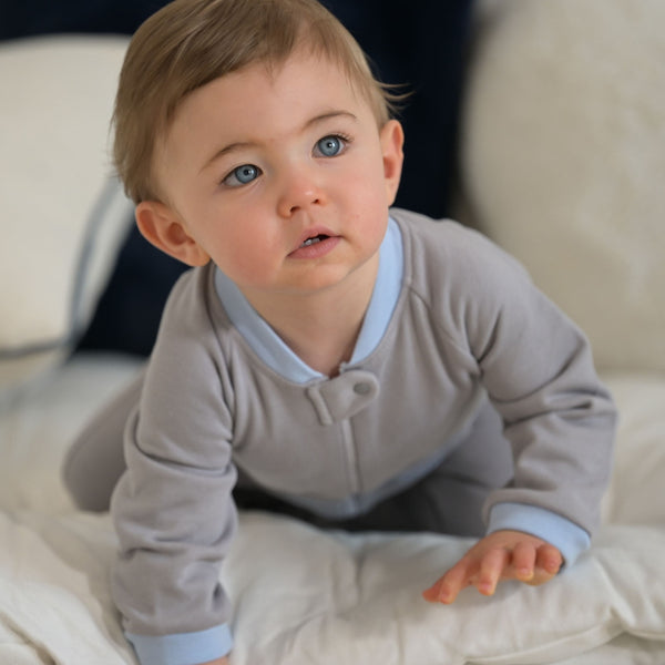 DRISS | Grey Organic Cotton Babygrow