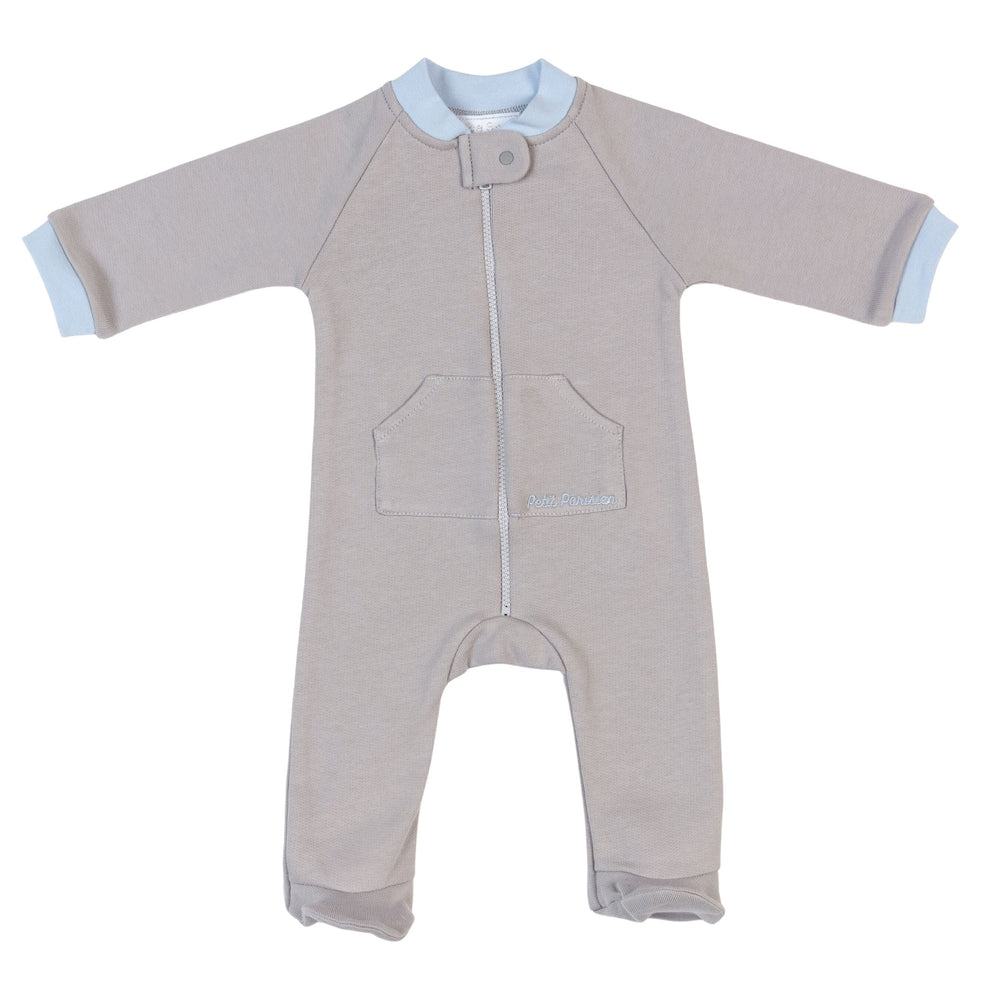 DRISS | Grey Organic Cotton Babygrow