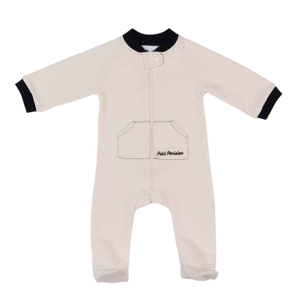 DRISS | Ivory Organic Cotton Babygrow