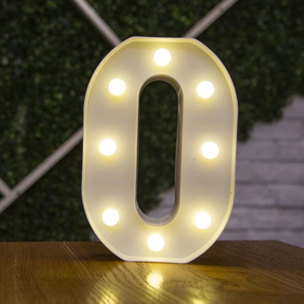 Alphabet Letter LED Lights Luminous Number Lamp Decor Battery Night Light for home Wedding Birthday Christmas party Decoration