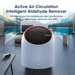 Portable Air Purifier 4000mAh Battery USB Rechargable Air Cleaner Desktop Electronic Filter Portable Negative Ion Remove Activated Carbon Sterilizer Air Filter Duster