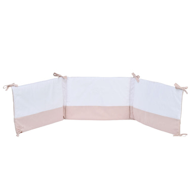 MON BEAU TROUSSEAU | Girls Dusty Rose Cotton Bed Bumper