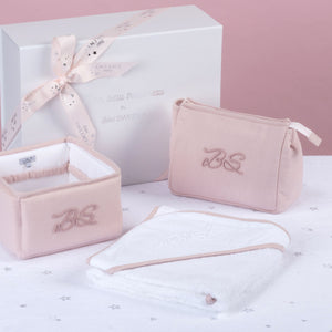 MON BEAU TROUSSEAU | Girls Dusty Rose Wash Bag (25cm)