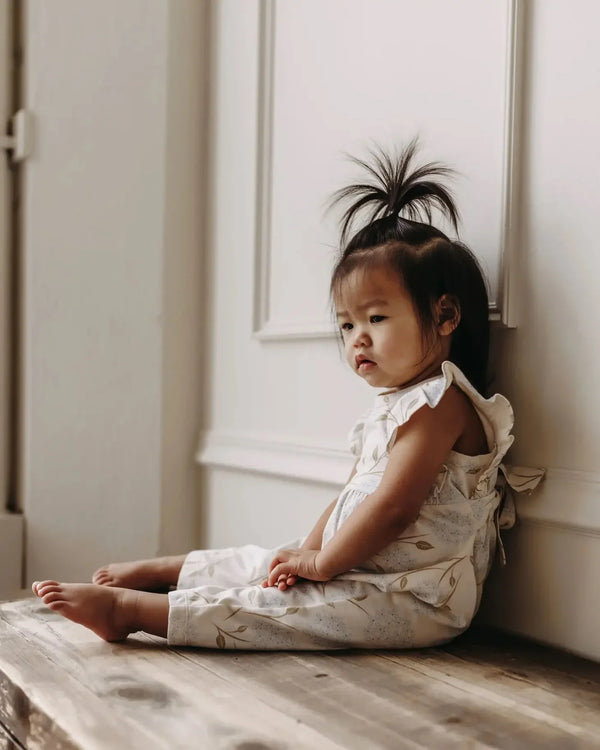 Flutter Long Romper - Hydrangea