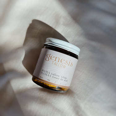 All-Natural Whipped Tallow Belly Butter for baby skincare and wellness, soothing and nourishing delicate skin.