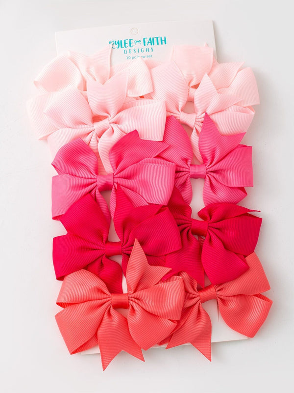 Girls Bow Hair Clip Set