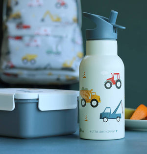 Kids Stainless Steel Water Bottle - Vehicles