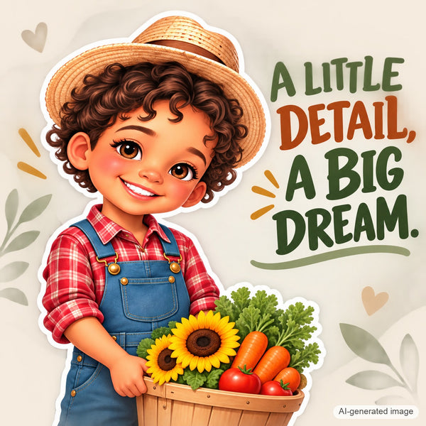 Personalized Farmer Wall Decal from Photo, Dream Job Sticker, image 12