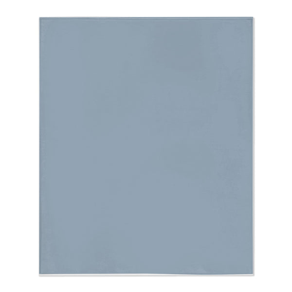 Personalize the Classic Name toddler minky blanket in dusty blue with your baby's name