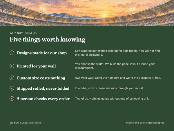 Watercolor Stadium Sunset Soccer Wall Mural, image 10