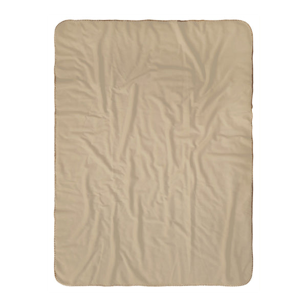Personalize the Classic Name sherpa baby blanket in oatmeal with your baby's name